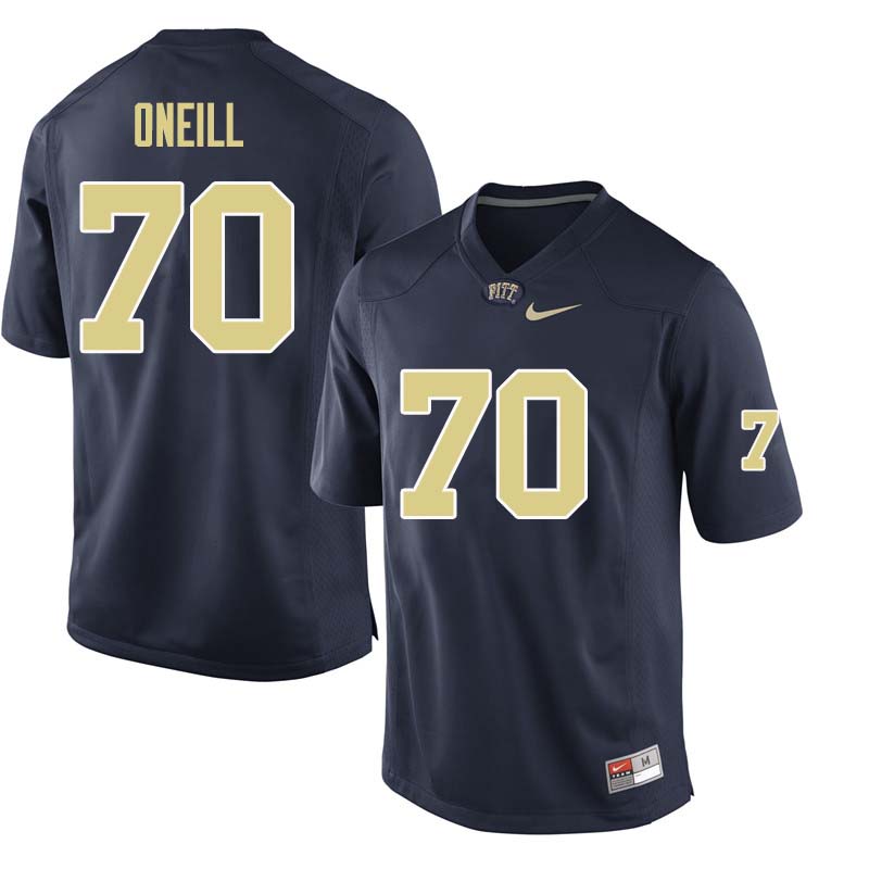 Men #70 Brian ONeill Pittsburgh Panthers College Football Jerseys Sale-Navy